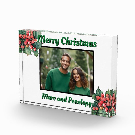  Holly Leaves Holly bessen foto template (Rechts)