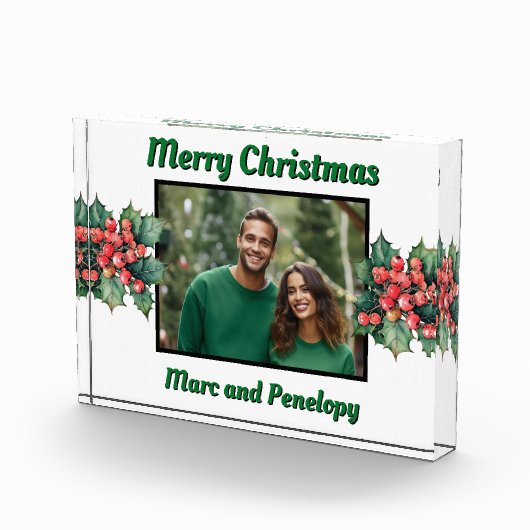  Holly Leaves Holly bessen foto template (Rechts)