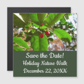 Holly Leaves II Holiday Natuur Botanisch (Voorkant / Achterkant)