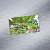 Holly Leaves II Holiday Natuur Botanisch Magnetisch Visitekaartje (Voorbeeld)