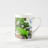 Holly Leaves II Holiday Natuur Botanisch Porselein Kop (Rechts)