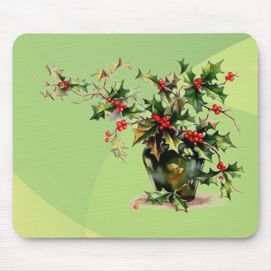 Holly Leaves Muismat (Voorkant)
