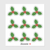 Holly Leaves Set Sticker (Vel)