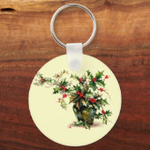 Holly Leaves Sleutelhanger (Voorkant)