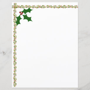 Holly Leaves Stationery (met bijpassende items)