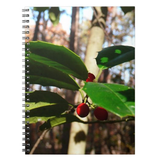 Holly left I Holiday Botanical Notitieboek (Voorkant)