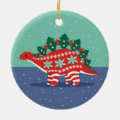 Holly Lights Aglow Stegosaurus Ornament (Achterkant)