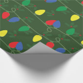 Holly & Lights Cadeaupapier (Hoek)