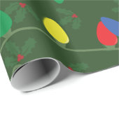 Holly & Lights Cadeaupapier (Rol Hoek)