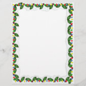 Holly Lights kerstBriefpapier Flyer (Voorkant)