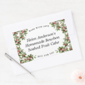  Holly Lijst Custom Christmas Gift Label (Envelop)