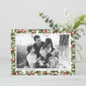  Holly Lijst Kerstkaart (Staand voorkant)