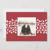 Holly Lijst | Vakantieknopkaart Feestdagenkaart (Achterkant)