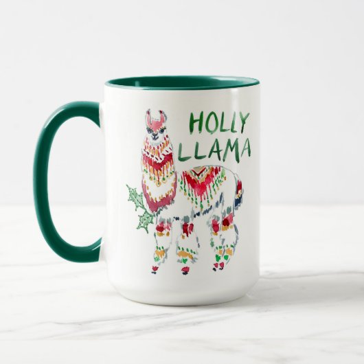HOLLY LLAMA Boho Holiday Mok (Links)