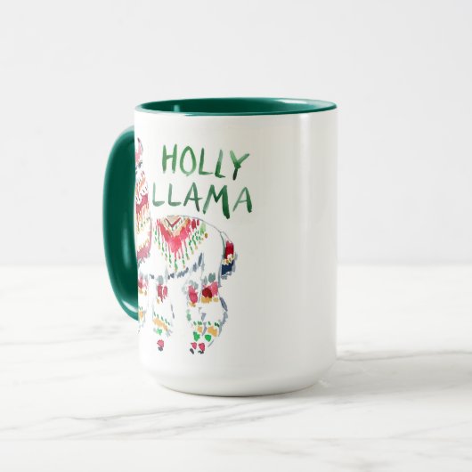 HOLLY LLAMA Boho Holiday Mok (Voorkant links)