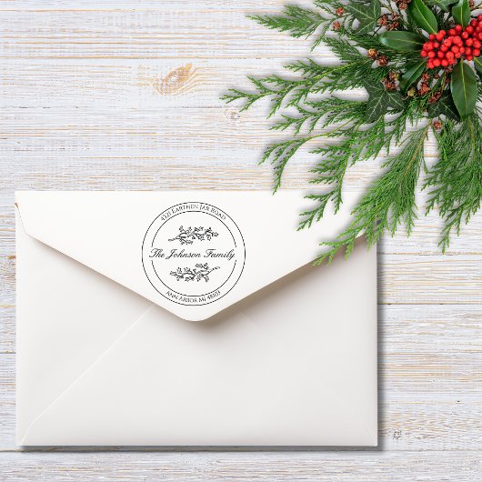 Holly Maak Je Eigen Stempel Ronde Retouradres