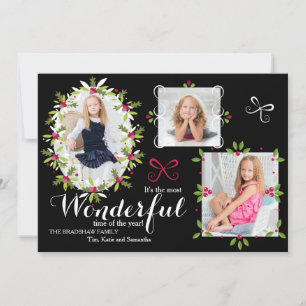 Holly maakt een kerstkaart van een foto