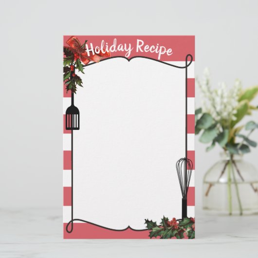 Holly maakt gebruik van het recept voor kerstmis m (Staand voorkant)