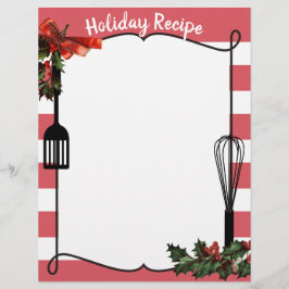 Holly maakt kerstvakantierecept letterhead