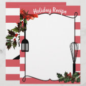 Holly maakt kerstvakantierecept letterhead (Voorkant / Achterkant)