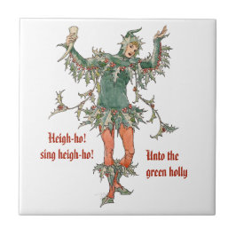 Holly man Walter Crane Flowers uit Shakespeare Tegeltje