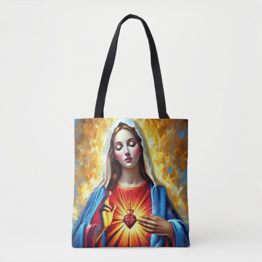 Holly Mary Maria Madonna Mariana Virgin Mary Tote Bag (Voorkant)