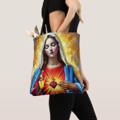 Holly Mary Maria Madonna Mariana Virgin Mary Tote Bag (Dichtbij)