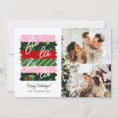 Holly Merry Bright Retro Washi Tape Vakantie Kaart (Voorkant)