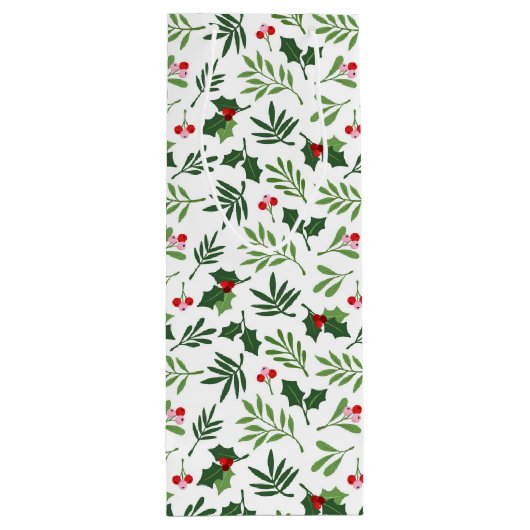 Holly Merry Christmas Bright Fun Wijn Cadeautas (Achterkant)