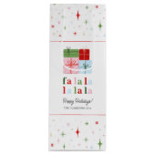 Holly Merry Holiday Fa La Wijn Cadeautas (Voorkant)