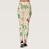 holly merry kerst leggings (Achterkant)