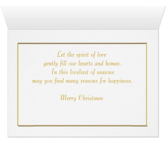 Holly Merry kerstfeestay-kaart (Binenzijde Horizontaal (Onderkant))