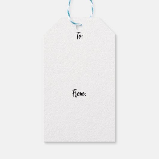 Holly met levendige rode bessen Kerstmis Cadeaulabel (Achterkant)