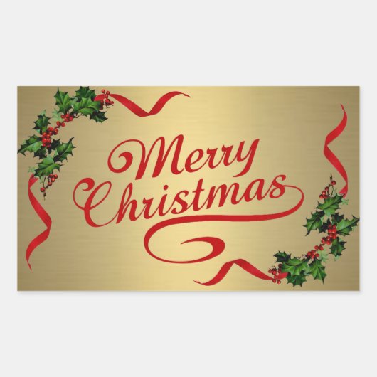 Holly met Ribbons op Gold Sticker (Voorkant)