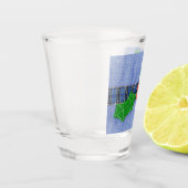 Holly, met rode bessen shot glas (Links)