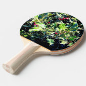 Holly, met rode bessen tafeltennisbatje (Voorkant Gekanteld)