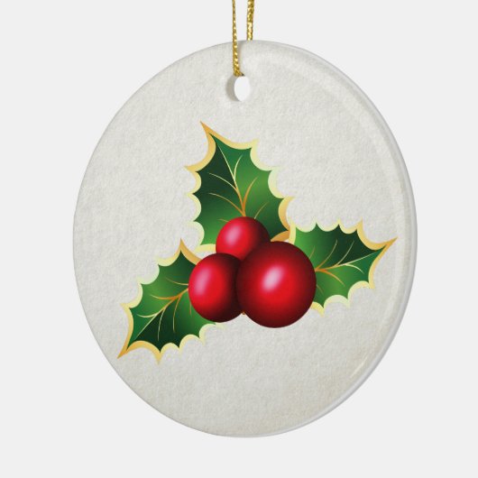 Holly Mistletoe Ornament (Links)