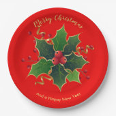 Holly Mistletoe Paper Bord (Voorkant)