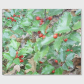 Holly-n-Berry wrapping Paper Cadeaupapier (Vlak)