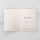 Holly Nativity Candle Religious Christmas Gevouwen Feestdagen Kaart (Binnen)