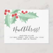 Holly New Address Moving  Aankondigingskaart (Voorkant)