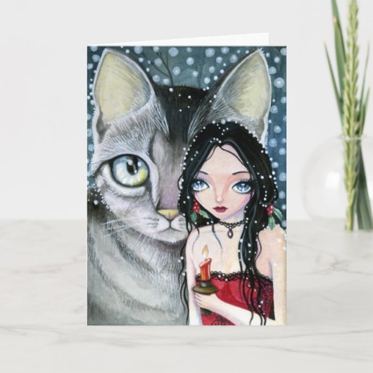 Holly Night - blanco kaart (Voorkant)