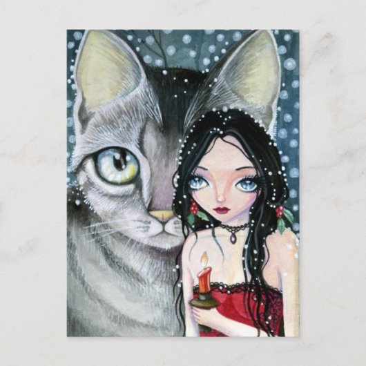 Holly Night - Briefkaart (Voorkant)