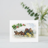 Holly, Paarden en Stagecoach Briefkaart (Staand voorkant)