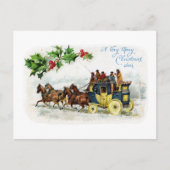 Holly, Paarden en Stagecoach Briefkaart (Voorkant)