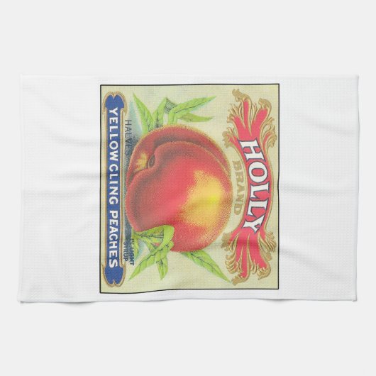 Holly Paches  Fruit Crate Label Theedoek (Horizontaal)