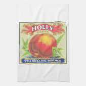 Holly Paches  Fruit Crate Label Theedoek (Verticaal)