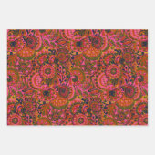 Holly Paisley Print Wrapping Paper (Voorkant)