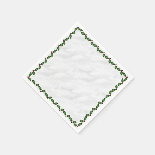 Holly Paper Napkins Servetten (Hoek)