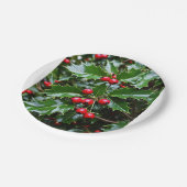 Holly papier borden papieren bordje (Gekanteld)